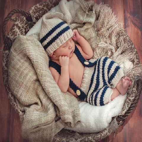 Costume - Newborn Photography Prop Crochet Outfit Set