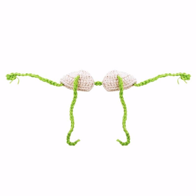 Costume - Newborn Princess Grass Skirt Flower Headband Knitted Photography Costume