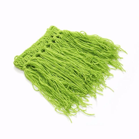 Costume - Newborn Princess Grass Skirt Flower Headband Knitted Photography Costume