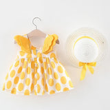 Butterfly Baby Girls Dresses With Hat