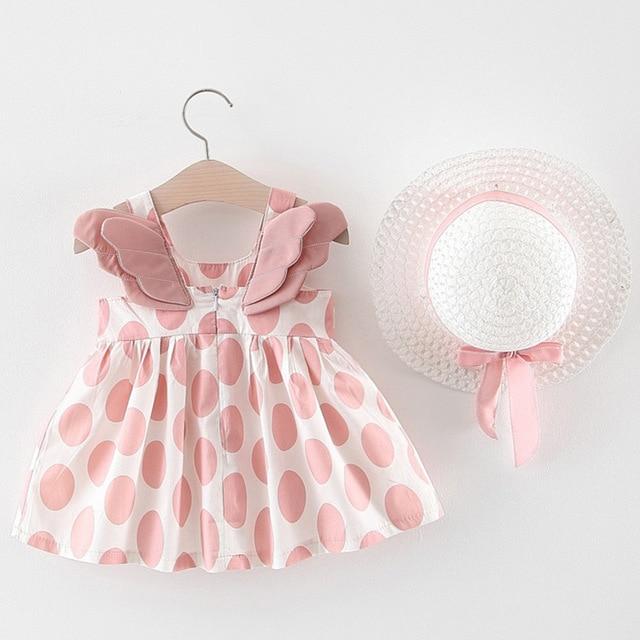 Dress - Butterfly Baby Girls Dresses With Hat