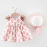 Dress - Butterfly Baby Girls Dresses With Hat