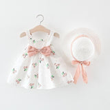Dress - Cherry Baby Girls Dresses With Hat