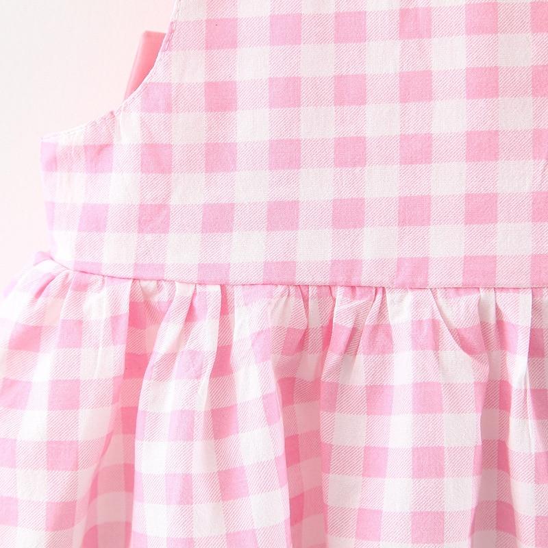 Dress - Plaid Baby Girls Dresses With Hat