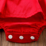 Red Lace Romper Dress & Headband