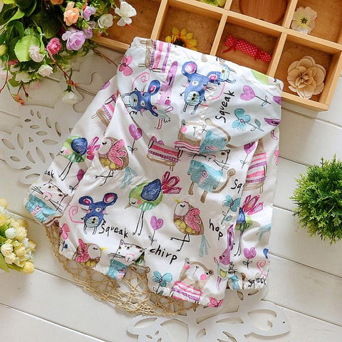 Graffiti Printing Hooded Jackets 9-24M