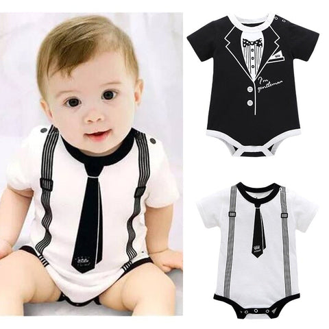 Jumpsuit - Baby Boy Gentleman Rompers