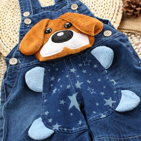 Jumpsuit - Baby Boys Denim Shorts Jumpsuit 9M - 3T