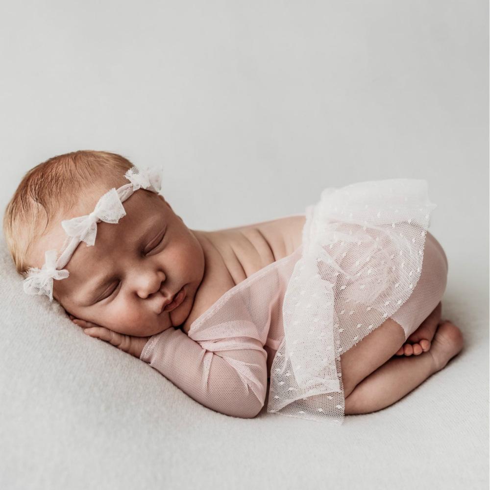 Lace Baby Outfit & Headband Newborn Photography