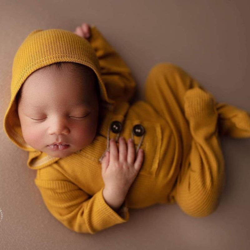 Newborn Photography Hooded Rompers