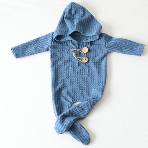 Newborn Photography Hooded Rompers
