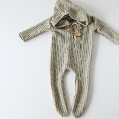 Newborn Photography Hooded Rompers