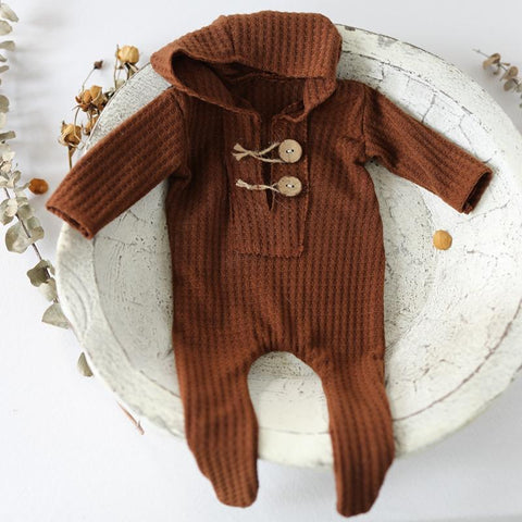 Newborn Photography Hooded Rompers