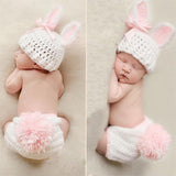Newborn Baby Crochet Rabbit Suit Costume