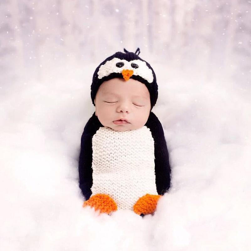 newborn photography penguin
