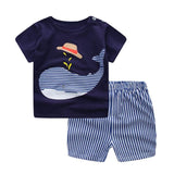 Baby Boys Whale Clothing Suit (Shirt+Pants) 0-24 M