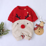 Christmas Knitted Rompers 0-24M