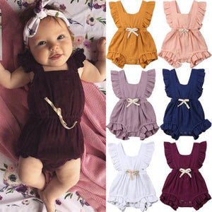 Romper - Cute Baby Girl Ruffle Romper 0-18M