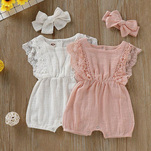 Cute Lace Romper & Headband