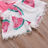 Romper - Summer Watermelon Backless Rompers