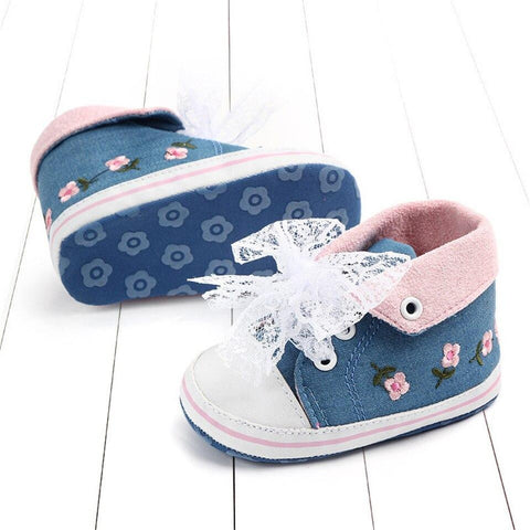 Baby Girls Embroidered Sneakers