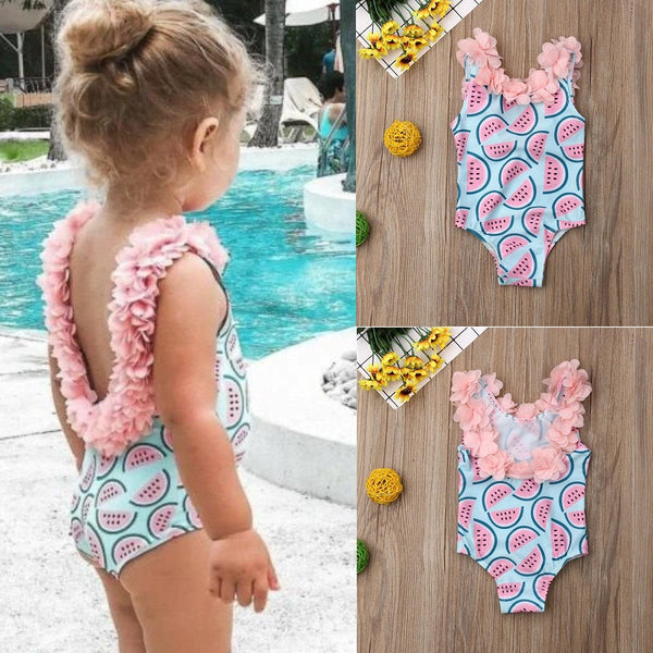 Girls watermelon best sale bathing suit